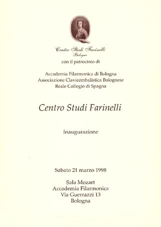 Inaugurazione Centro Studi Farinelli