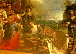Il sucidio della regina Didone, Guercino, 1631