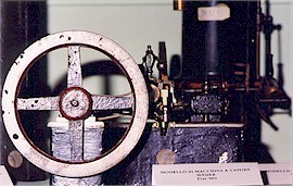 Modello di macchina  a vapore Weber di fine '800