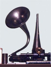 Fonografo a cilindri di cera, prodotto a New York
