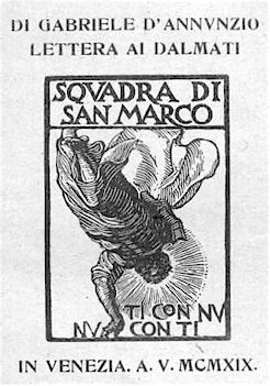 Lettera ai Dalmati di G.D’Anunzio edita a Venezia nel 1919