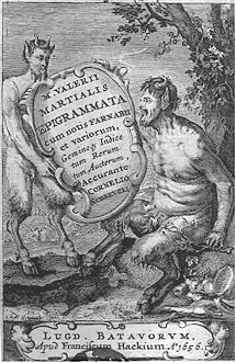 Epigrammi. Marzio Valerio Marziali, stampato a Leida, Hackim, 1656