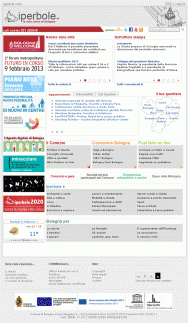 L'home page di Iperbole febbraio 2013