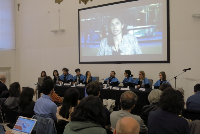 Conversazioni d'Europa 2018, 16 maggio. "Processo all'Europa".  Palazzo d'Accursio, Sala tassinari.