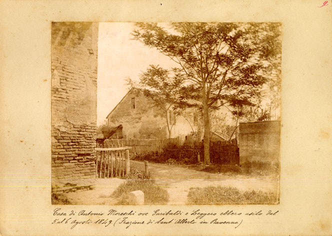 Casa di Antonio Moreschi ove Garibaldi e Leggero ebbero asilo dal 5 al 6 Agosto 1849 (Frazione di Sant' Alberto in Ravenna)