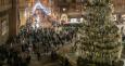 Albero di Natale in piazza Nettuno