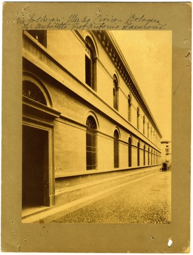 Museo Civico Archeologico, Via de' Foscherari, 1878 circa