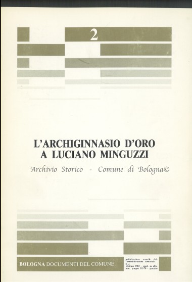 Archiginnasio d'oro a Luciano Minguzzi