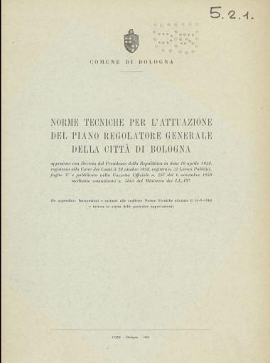 Integrazioni e varianti alle Norme tecniche per l'attuazione del Piano Regolatore Generale