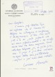 Lettera di ringraziamento di Luciano Anceschi al sindaco Renato Zangheri