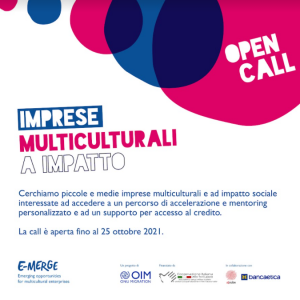 Open Call per Imprese Multiculturali a Impatto: