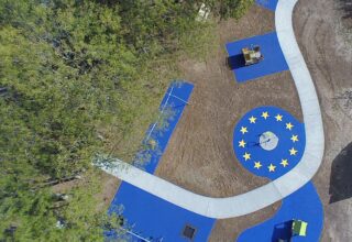 Vista aerea Giardini Europa Unita