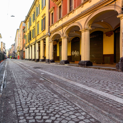 Immagine del tratto di via San Felice riaperto