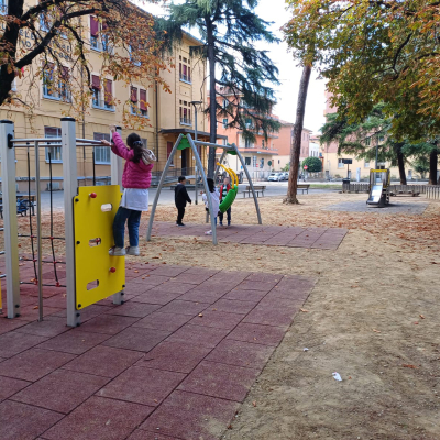 nuova area giochi scuole Marconi