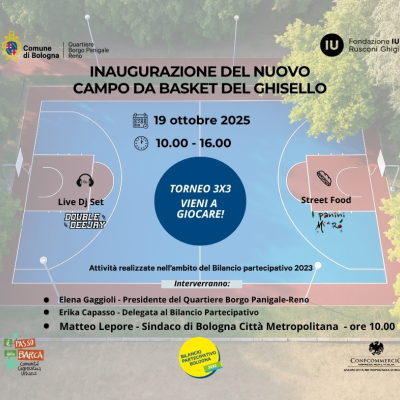 inaugurazione campo basket Ghisello