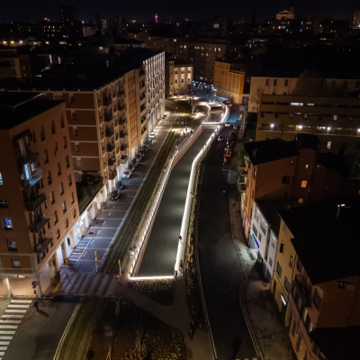 Immagini nuova via Riva Reno