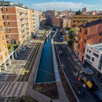 Immagini nuova via Riva Reno