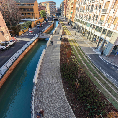 Immagini nuova via Riva Reno