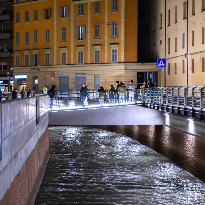 Immagini nuova via Riva Reno