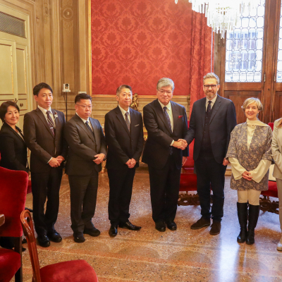 Immagini incontro delegazione Itabashi