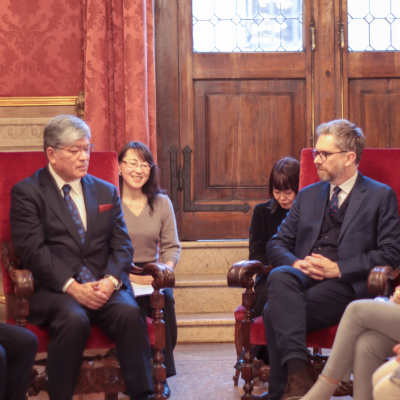 Immagini incontro delegazione Itabashi