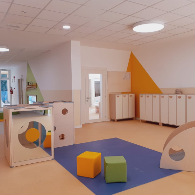 Immagine degli spazi interni del nuovo nido Cavazzoni