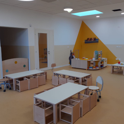 Immagine degli spazi interni del nuovo nido Cavazzoni