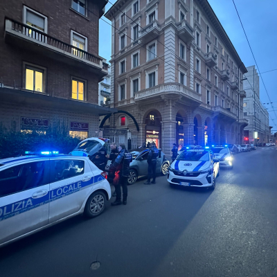 Polizia Locale in via Amendola