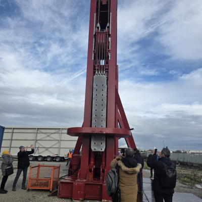 Prove tiraggio tralicci Garisenda a Cesena