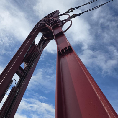 Prove tiraggio tralicci Garisenda a Cesena