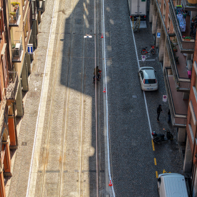 Immagine dall'alto di via San Felice