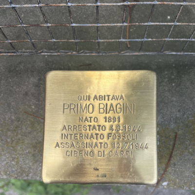 Cerimonia pietre d'inciampo 30 marzo