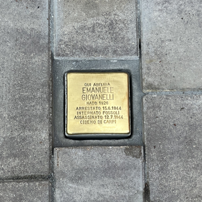 Cerimonia pietre d'inciampo 30 marzo