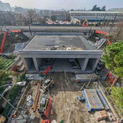 lavori tram sottopasso Corticella