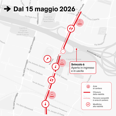 Mappa tram Corticella
