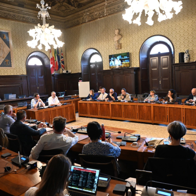 Immagine dell'incontro tra le Giunte di Bologna e Ravenna 
