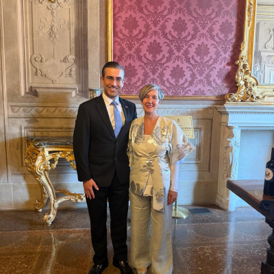 L’assessora Anna Lisa Boni e il console generale degli Stati Uniti Joseph Tordella