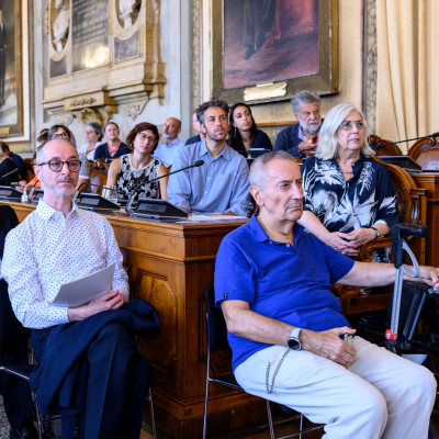 Intitolazione di uno scranno in Consiglio comunale a Marcella Di Folco. Foto di Giorgio Bianchi