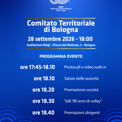 locandina 80 anni Fipav