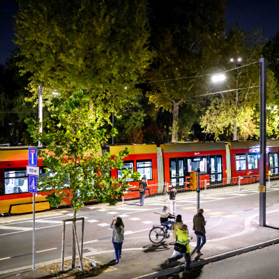 Prime prove in strada del tram