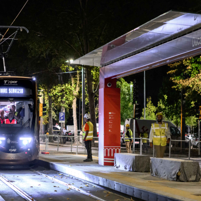 Prime prove in strada del tram